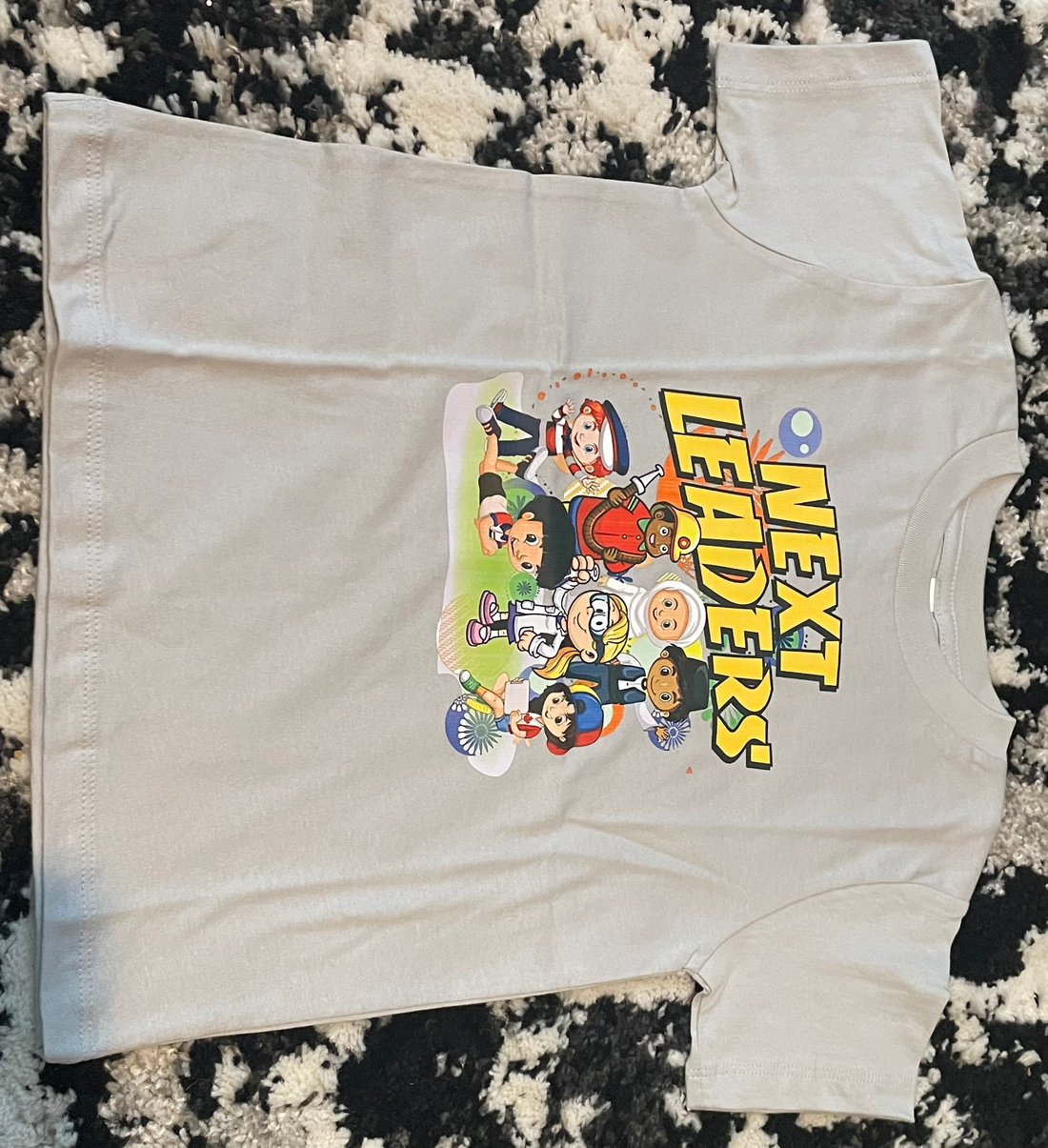 Next Leaders Yellow Tee Mixed African American Child Mockup