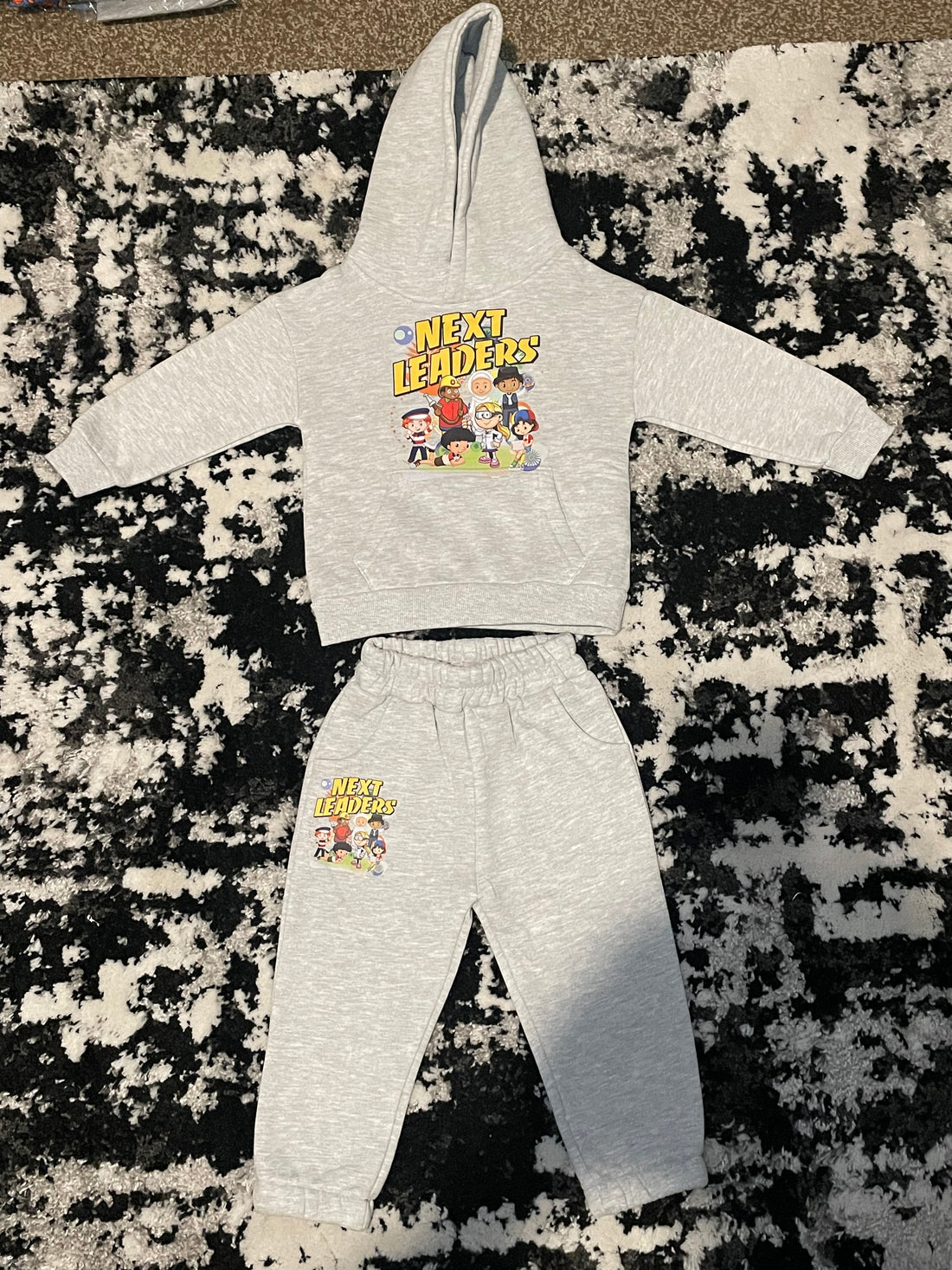 Grey Hoodie Set - Lifestyle Front View