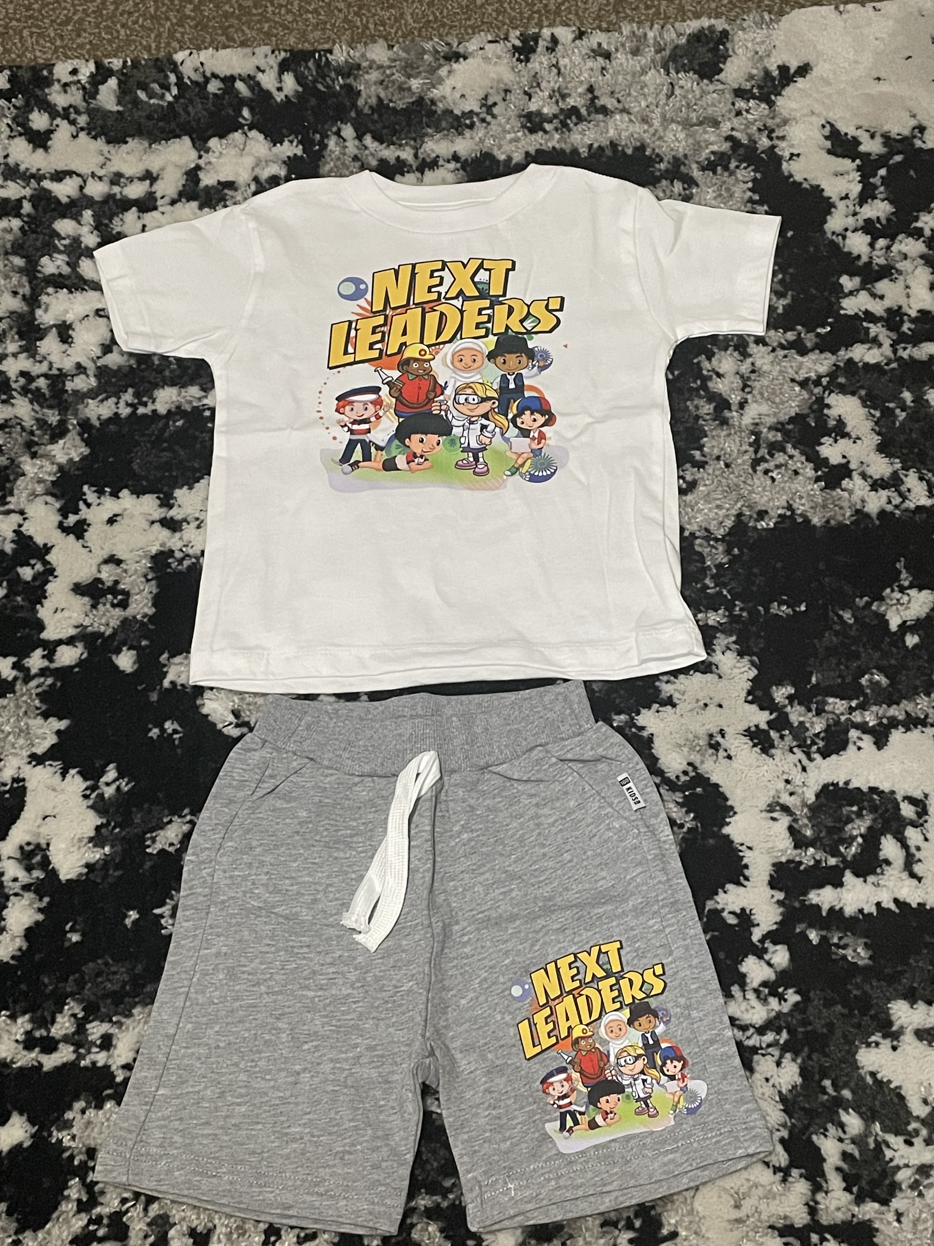 Next Leaders Red T-Shirt & Shorts Set