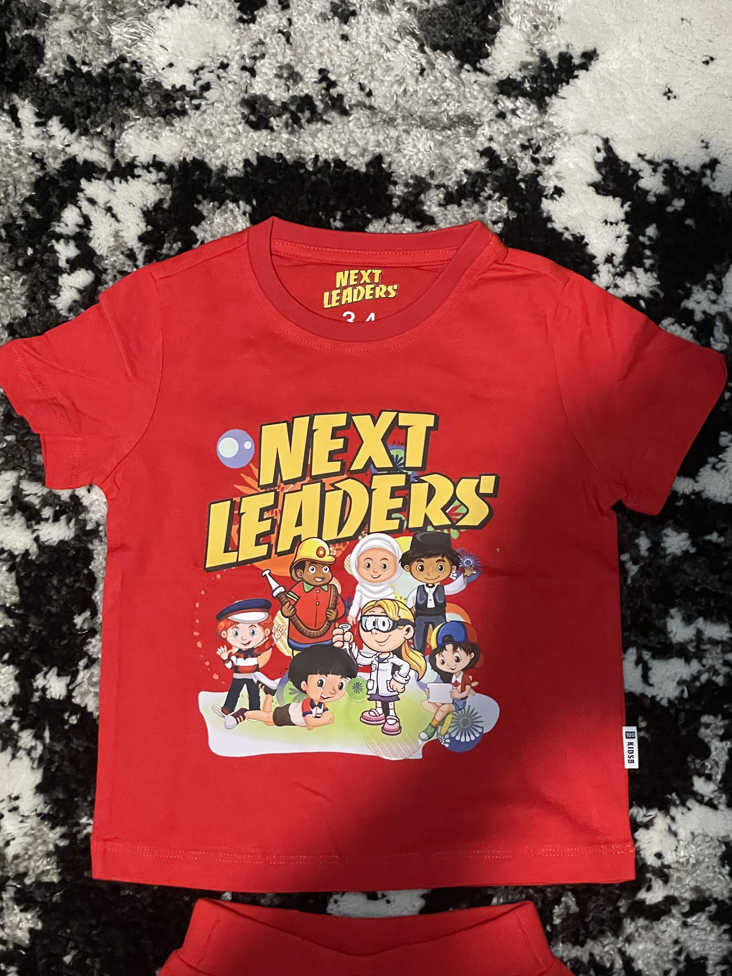 Next Leaders Red T-Shirt & Shorts Set
