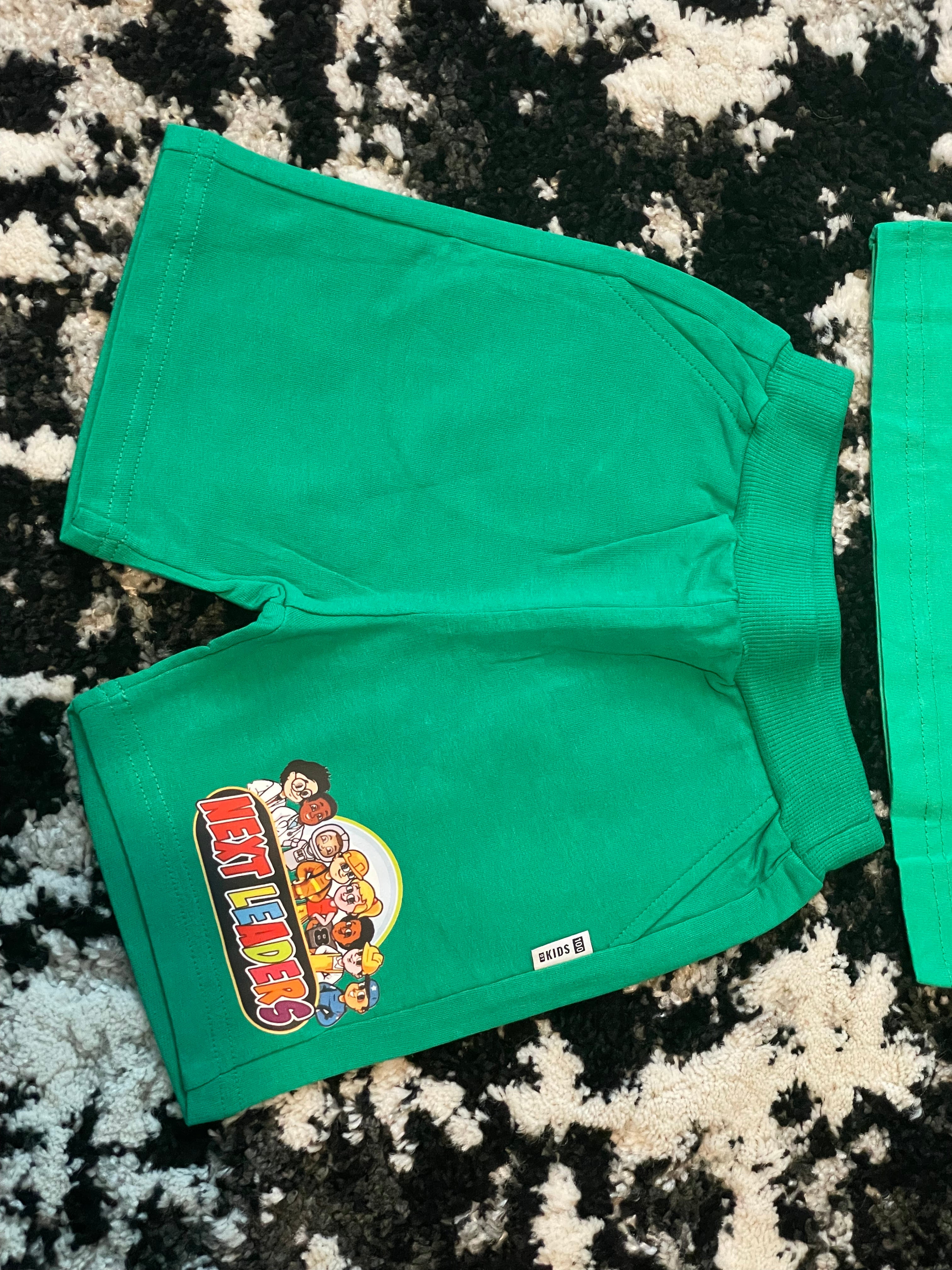 Next Leaders White & Orange T-Shirt & Shorts Set
