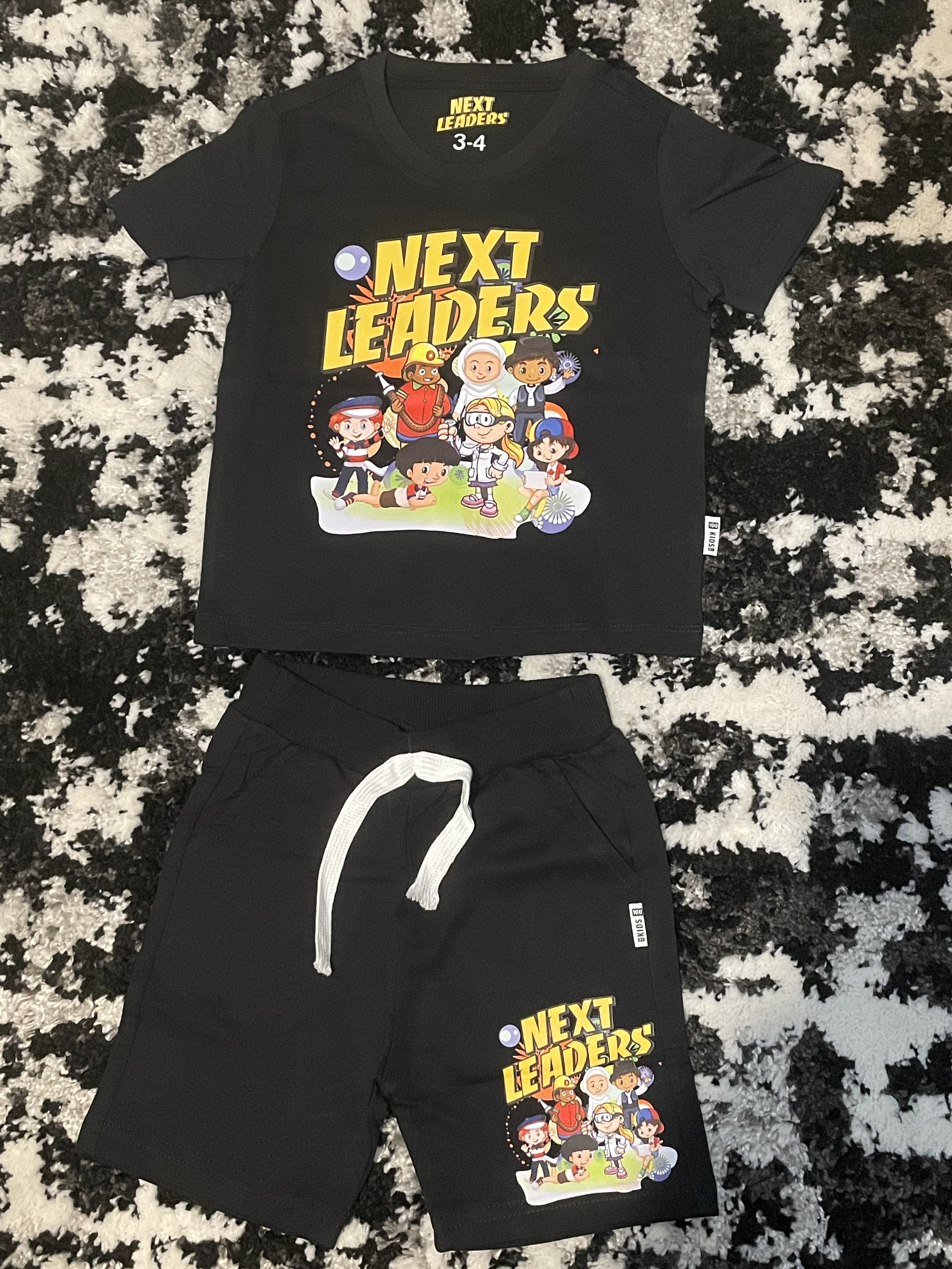 Next Leaders Red T-Shirt & Shorts Set