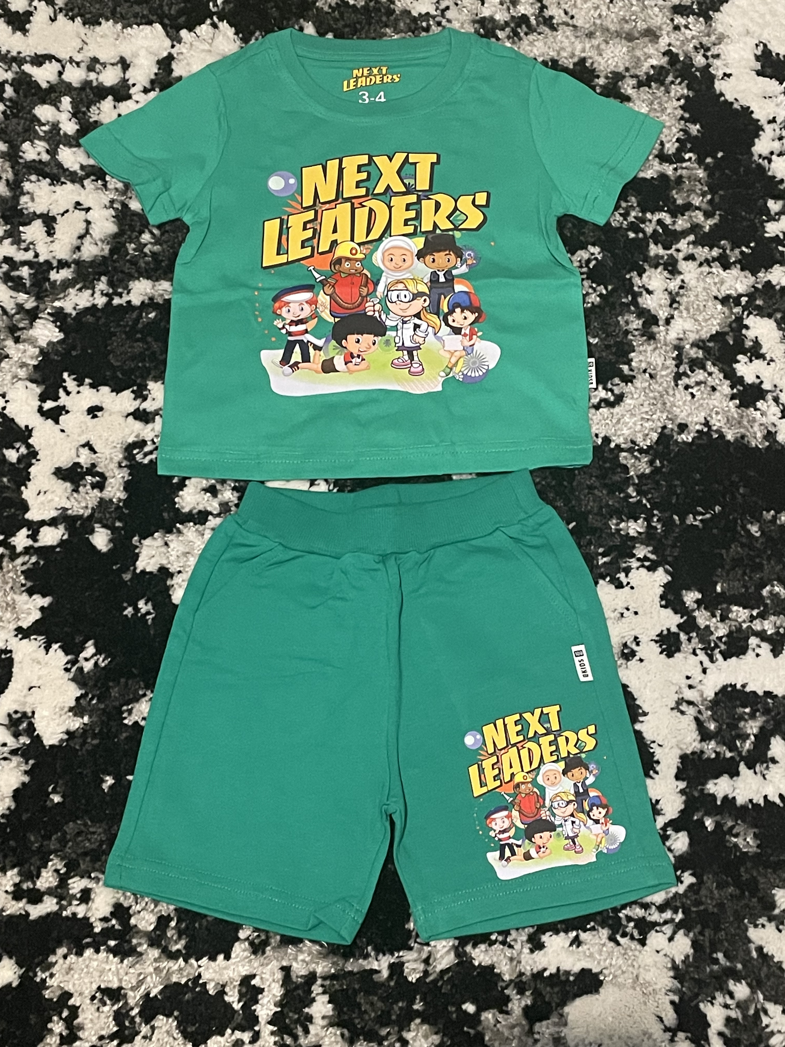 Next Leaders Red T-Shirt & Shorts Set