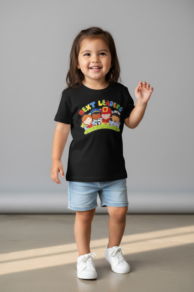 Next Leaders Black Tee Mixed Asian American Girl Version 2